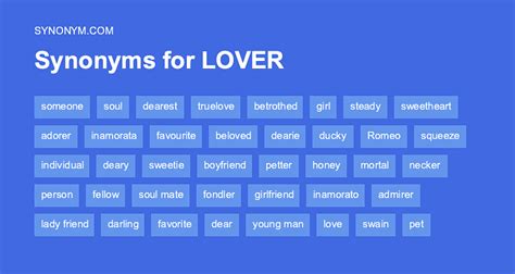 lover syn|male lover synonym.